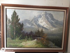 Segundo Huertas, 1968 Rocky Mountains, Signed Original 40.5″ x 28.5″