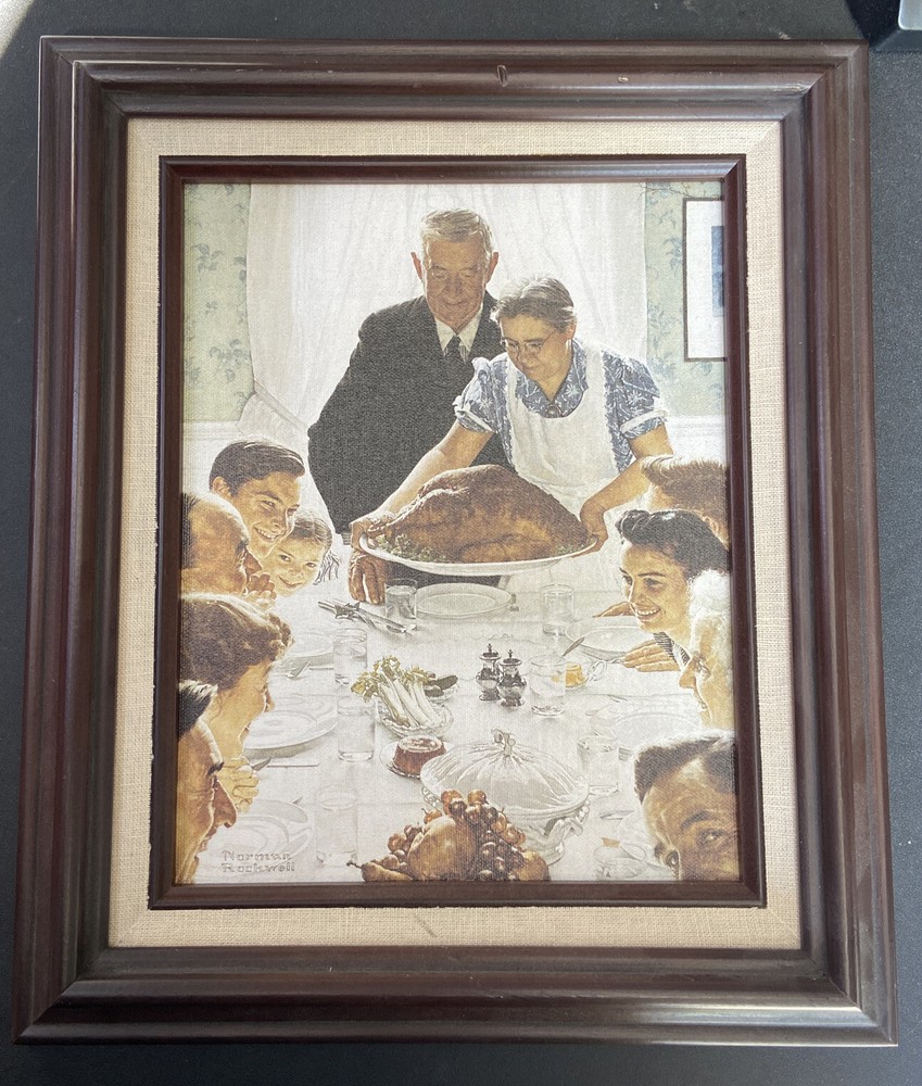1996 Norman Rockwell “Freedom From Want” Limited Edition #A 0780 Certificate