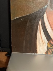 Original Portraits of Emmett Kelly by Herb Kallmann 1980 Oil Unframed Vintage