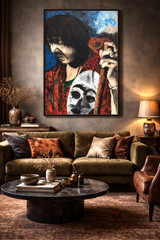 Vallejo Carlos Julio Ramirez 63 X 45 Inches From a Private Miami Collector