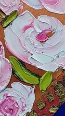 Heart 3D Original Deco Panel Gift for Her, Volumetric Painting Wall Art Handmade