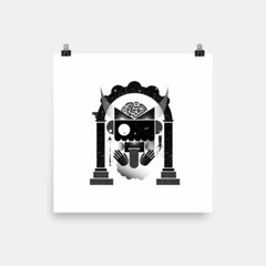 Abstract Creature with Tongue Poster