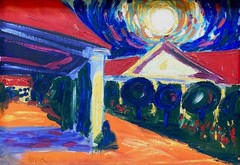Original Painting PIESTANY – NAPOLEONIC BATHS – SPA CITY – SLOVAKIA – OIL/CANVAS