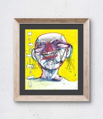 Faris Art: Just Ax Me: Sketchbook:7×7: Paper Unique Neo-Expressionism
