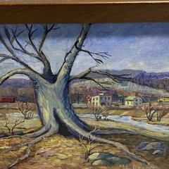 Vintage Framed & Signed Original Oil Painting The Quarry 13.75” X 10.5”