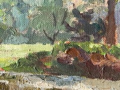 Paul Emile PISSARRO (circle) IMPRESSIONISM SPRING COUNTRYSIDE OIL PAINTING 1920