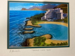 Edgardo Garcia ll Hawaiian Artist Pencil Signed Print Framed “Dreams Come True”