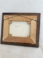 Vintage Coca Cola Farm / Barn scenery 12.25″×10.25″. D. Baxter artist Framed