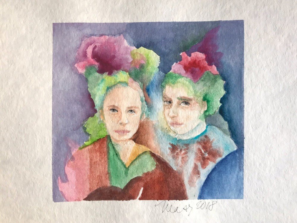 Original Watercolor Painting: „Carnaval“, 2016. Portrait. Rio De Janeiro, Brazil