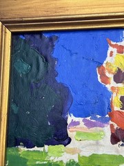CONRAD BUFF PAINTING LANDSCAPE MODERNIST EXPRESSIONIST LISTED FAMOUS SMALL GEM
