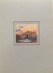 Set of 2 original Watercolors:“Fontana De Trevi“, „S.Peter’s square (Rome.Italy)