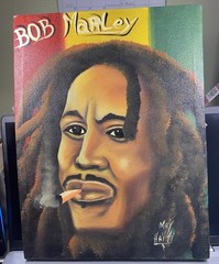 Bob Marley Original Oil Painting On Canvas 12″ x 16″ Rasta Art