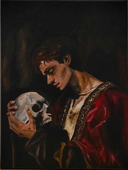 „Hamlet, the shadowed prince“ – original acrylic painting