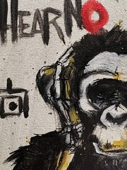 HEAR NO — Hero Series No. 5 | 9×12 Original Mixed Media | Jim Faris