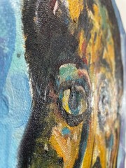 Beauford Delaney Painting – Abstract Figures art – Harlem Renaissance art