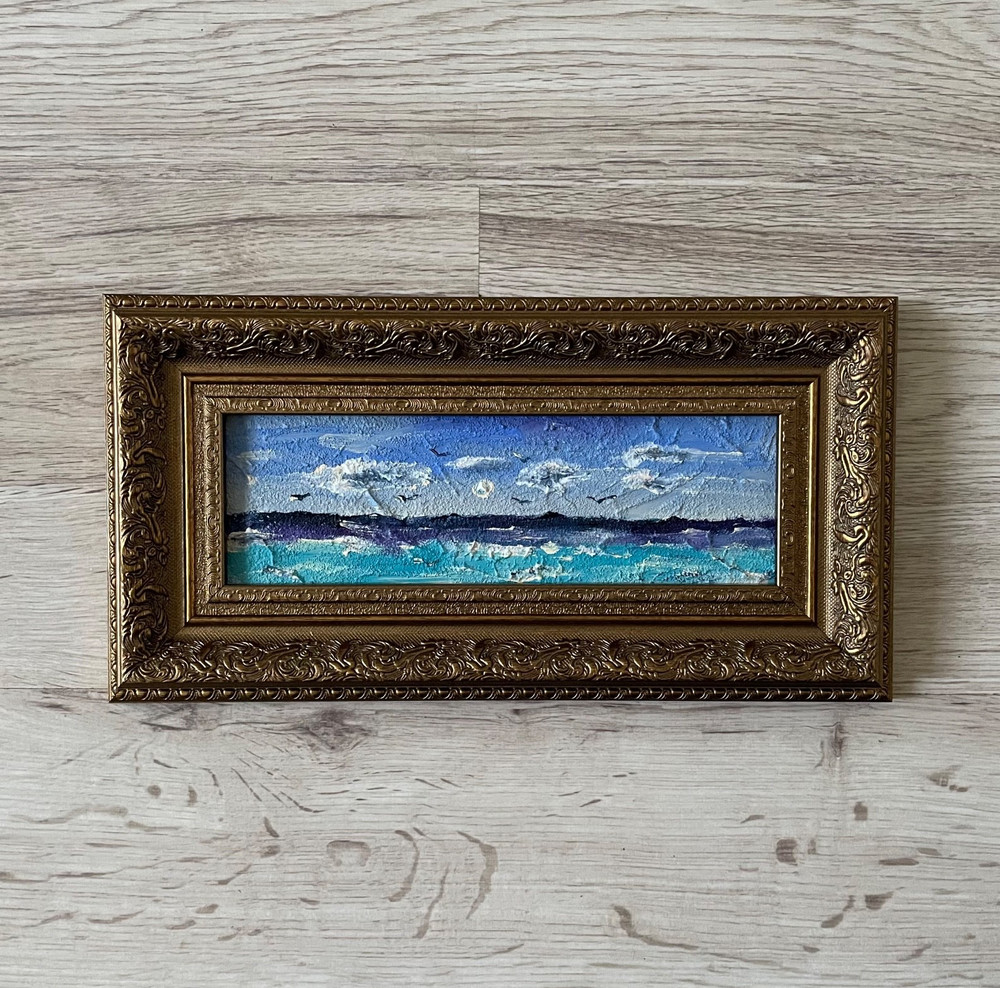 Impressionist oil painting original framed