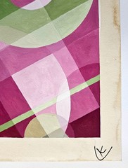 Wassily Kandinsky Signed Vintage Painting Geometric Abstract Art
