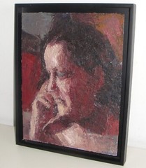 Real Art Original Oil Painting Woman Picture Framed Signed Artest Collectible