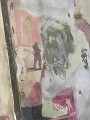 HARVEY PARKS ORIGINAL SIGNED PAINTING ABSTRACT MID-CENTURY 72×72 FOR RESTORATION