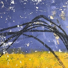 Original Mixed Media Abstract Modern Art Painting 24×36 „Pacifica“ Signed