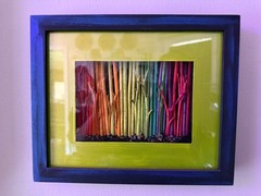 Rainbow Woods 8″x10″ Acrylic Natural 3D Painting Blacklight Reactive