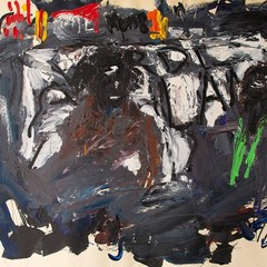 Christian Lindow design poster Ammann Verlag large format unsign oil painting 1982