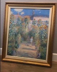 Oil Painting (Claude Monet’s The Artist’s Garden in Vétheuil)