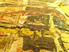 Vintage 50’s-60’s Ukranian JOHN LUINI Sea Port Oil on canvas 18″ by 24″
