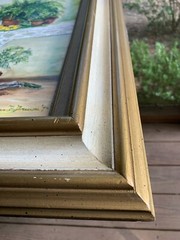 Vintage Original Oil Painting Signed Frances B. Brewer ’75 Southern Parlor Scene