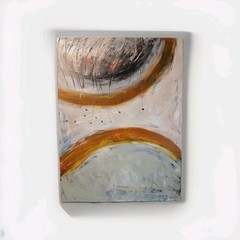 original acrylic abstract painting on canvas large „Waking Up“