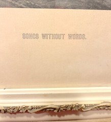 FRAMED SONGS WITHOUT WORDS PRINT BY R. Poetzelberger 23.5X19.5 IN 1930s FRAME