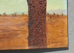 Adolphe George Berson Oil Painting on Art Board-1960s 18×14 SW California Desert