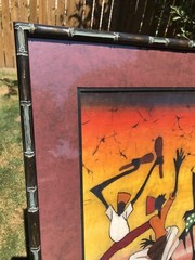 Stunning Original The Sindimba African Dance Painting 27”X 32 1/2” RARE