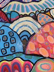 Jazz Cat Abstract, Colorful, Original Hand Made Acrylic Painting, 16×20 Canvas.