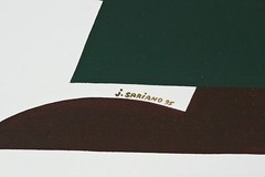 „Highway Patrol“ by Jean Sariano Signed Original Acrylic on Paper 1995 12″x15″
