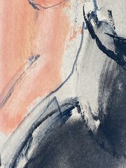 Signed Mid Century 60’s Modernism Expressionist Abstract Study Portrait Painting