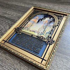 1920s Buzza Motto House By The Side Of The Road Reverse Painted Glass Art Foss