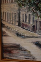 FRAMED SIGNED ORIGINAL OIL STREET SCENE VIEW OLD HAVANA, CUBA ARTIST HECTO VIDAL