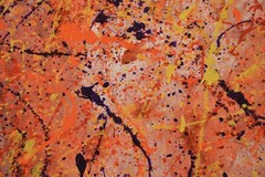 Jackson Pollock style￼ Profession￼al Painting 81” X 62”(6ft 9in)Abstract Modern