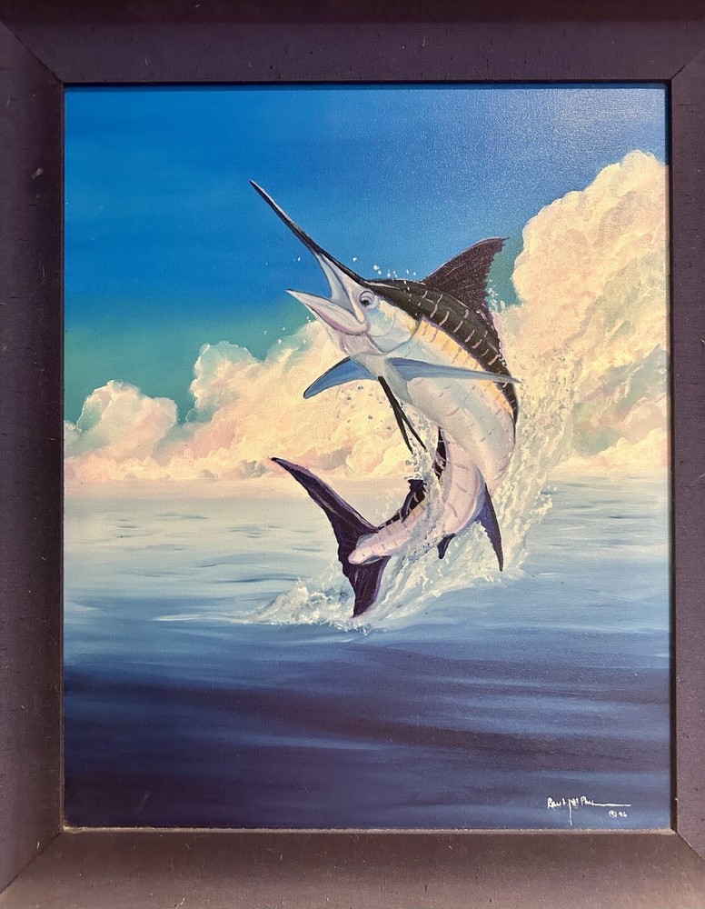 Rare Find! Original Paul McPhee oil on canvas painting 18″x22″ Signed and dated