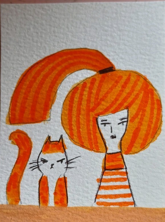 Aceo Mixed Media Art Card