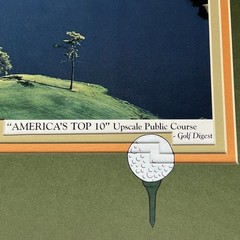 King’s North At Myrtle Beach National ARNOLD PALMER 18th Hole Golf Print Matted