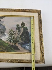 Vintage 1981 Original Oil Painting on Canvas Oregon Beauty Trudy Ingler 11″ x13″