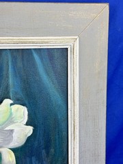 for rockme222 C.1965 Oil on Canvas Stretcher STILL LIFE 20×16 Hazel Wellington