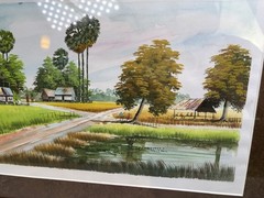 Lot Of 3 Original Watercolors from Vietnam? Framed SINGED KEO CHEA