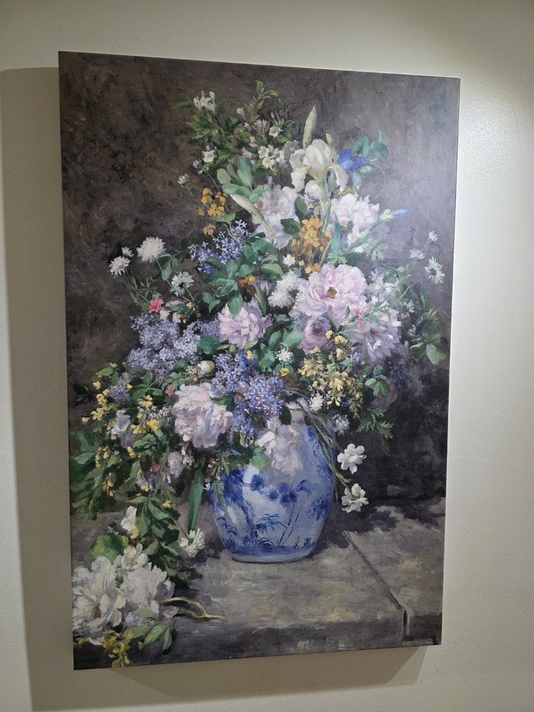 Spring Bouquet Pierre-Auguste Renoir Artist Enhanced Fine Art Painting