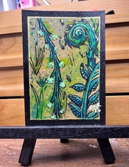Original ACEO ATC Sci-Fi Lit Inspired Miniature Painting OOAK COA included