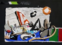 SEA SERIES (STORY) Ocean Wave Boat Small Object Painting Steven Tannenbaum Tao-E