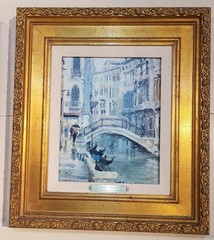 Thomas Kinkade Venice Canal Plein Air