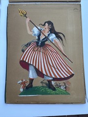 ANTIQUE WPA ERA PAINTING AMERICANA PORTRAIT HISTORY LISTED FAMOUS ALEXANDER